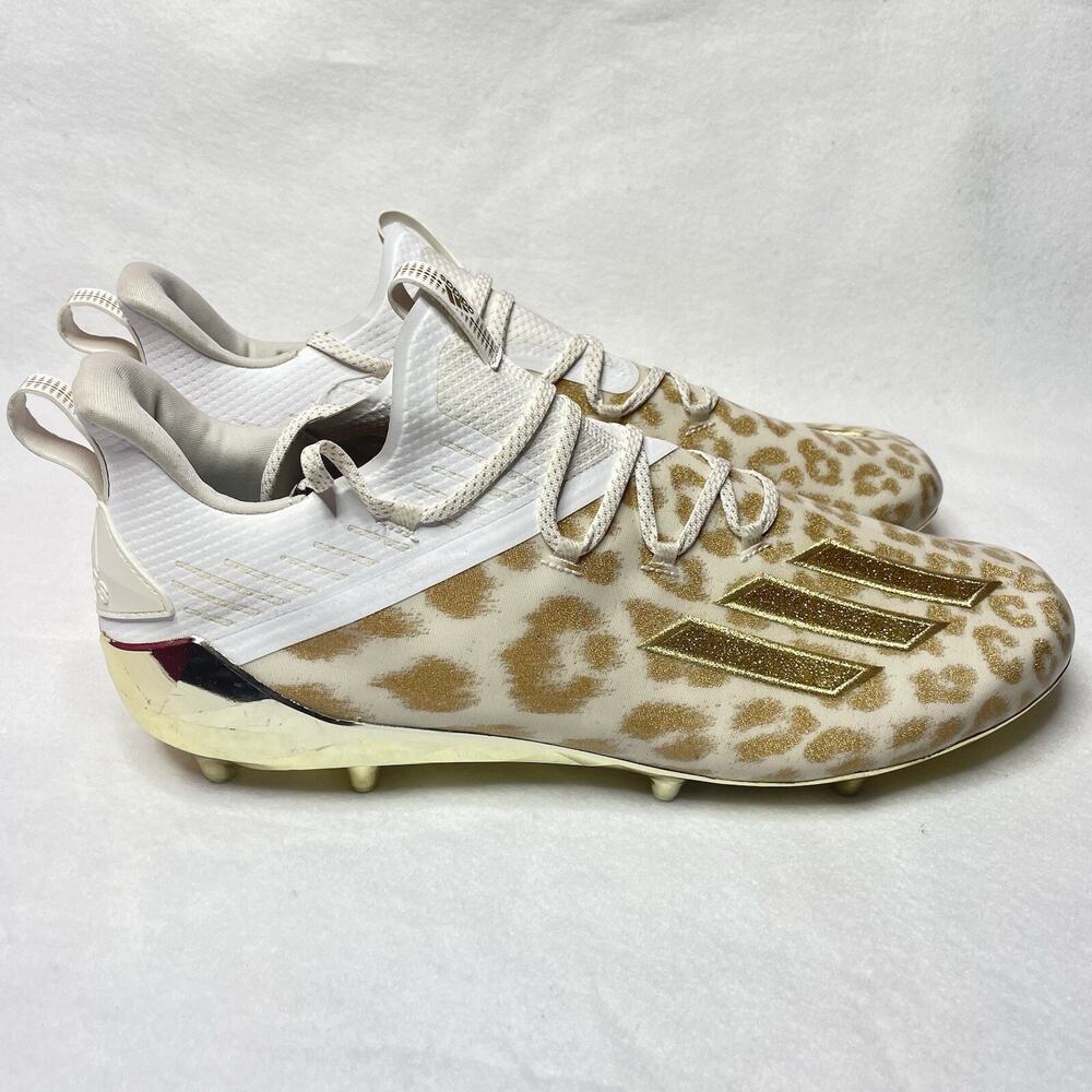 Adidas Adizero X Anniversary Football Cleats EH3472 White Gold Men's Size 17